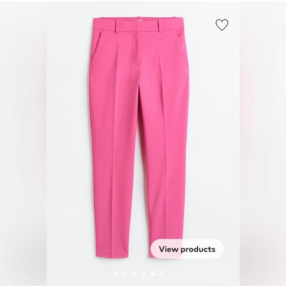H&M bright pink pants NWT size 6, slim fit - Picture 4 of 4